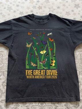 The Great Divide North America Tour 2026 Black Graphic Tee